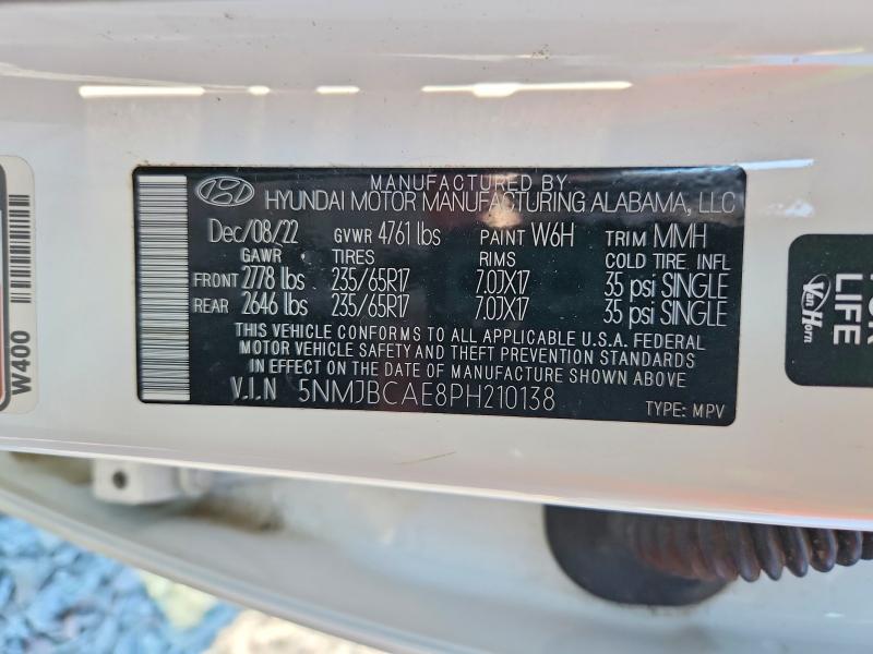 Продаж на аукціоні авто 2023 Hyundai Tucson, vin: 5NMJBCAE8PH210138, номер лоту: 62781626