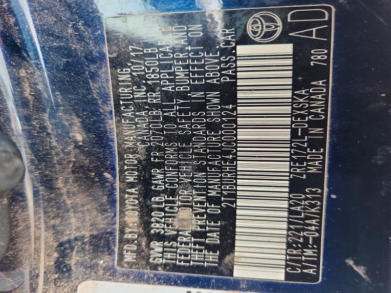 Aukcja sprzedaży 2018 Toyota Corolla, vin: 2T1BURHE4JC000124, numer aukcji: 61417606