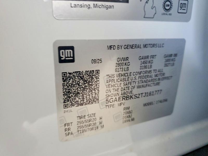 Продаж на аукціоні авто 2026 Buick Enclave, vin: 5GAERBKS2TJ161777, номер лоту: 62504906