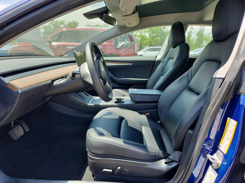 62207746 :رقم المزاد ، 5YJ3E1EB2MF049593 vin ، 2021 Tesla Model 3 مزاد بيع