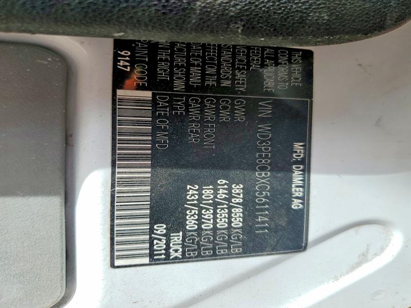 Продажа на аукционе авто 2012 Mercedes-benz Sprinter, vin: WD3PE8CBXC5611411, номер лота: 61919126