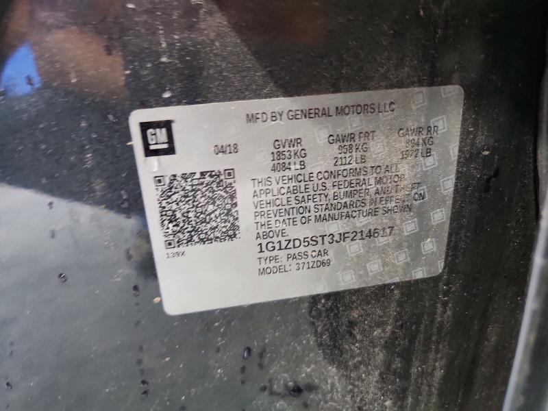 Продажа на аукционе авто 2018 Chevrolet Malibu, vin: 1G1ZD5ST3JF214617, номер лота: 60802906