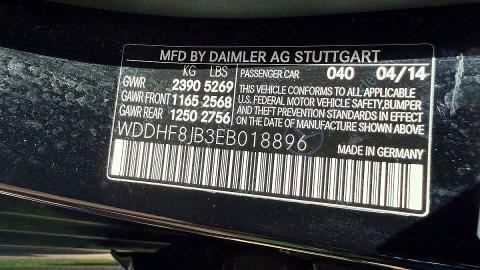 2014 Mercedes-benz E მანქანა იყიდება აუქციონზე, vin: WDDHF8JB3EB018896, აუქციონის ნომერი: 60605476