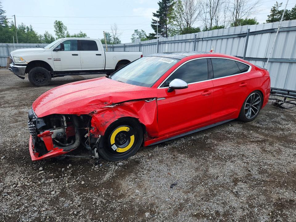 2018 Audi S5 მანქანა იყიდება აუქციონზე, vin: WAUB4CF53JA005235, აუქციონის ნომერი: 59368056