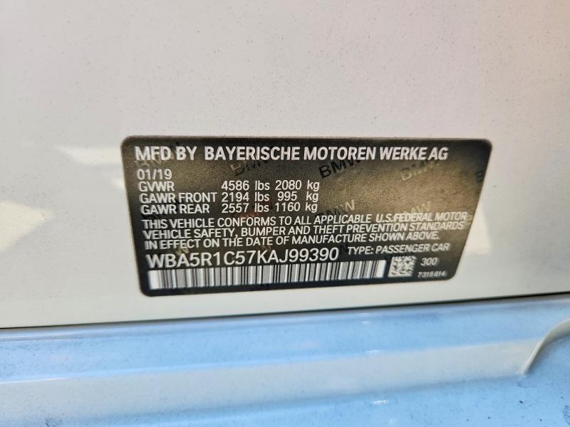Продаж на аукціоні авто 2019 Bmw 330i, vin: WBA5R1C57KAJ99390, номер лоту: 60228356