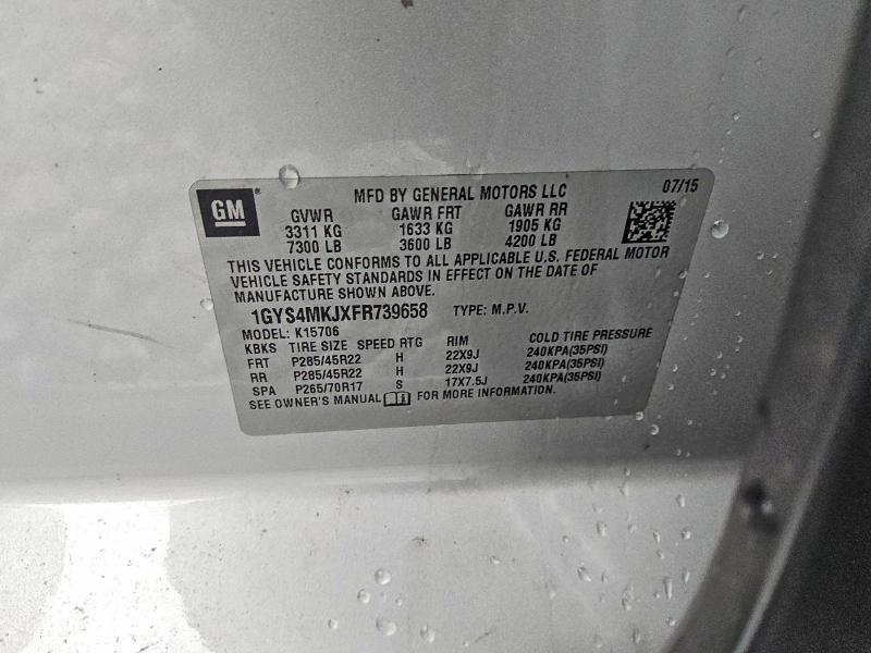 Продажа на аукционе авто 2015 Cadillac Escalade, vin: 1GYS4MKJXFR739658, номер лота: 62410666