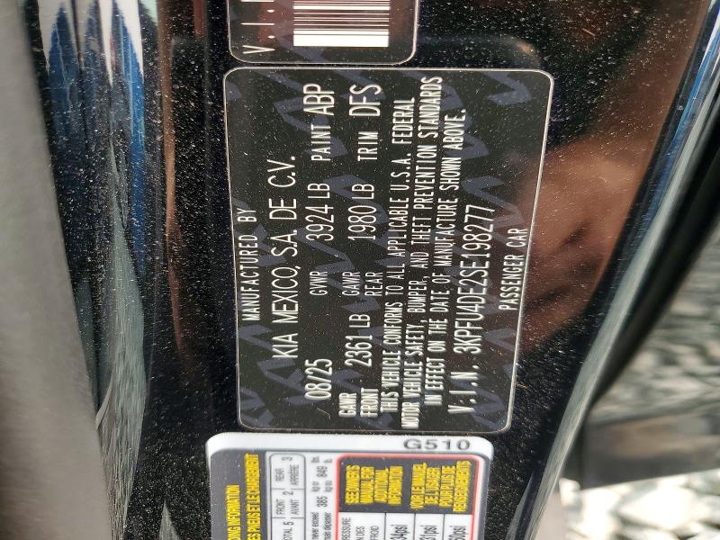 Продаж на аукціоні авто 2025 Kia K4, vin: 3KPFU4DE2SE198277, номер лоту: 60664346