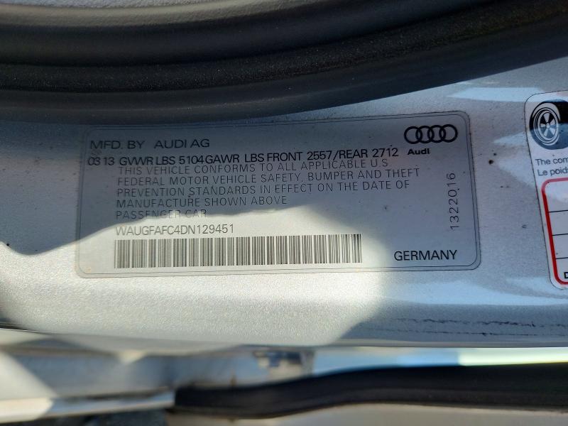 61534346 :رقم المزاد ، WAUGFAFC4DN129451 vin ، 2013 Audi A6 مزاد بيع