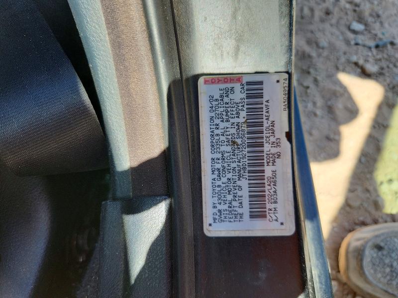 Продаж на аукціоні авто 2002 Lexus Is 300, vin: JTHBD192720056879, номер лоту: 62537176
