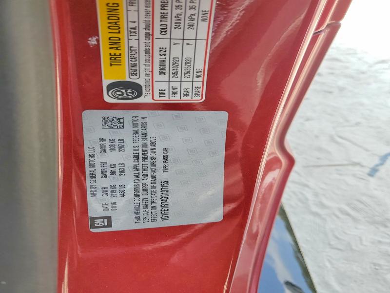 Aukcja sprzedaży 2016 Chevrolet Camaro, vin: 1G1FE1R74G0137155, numer aukcji: 62822226