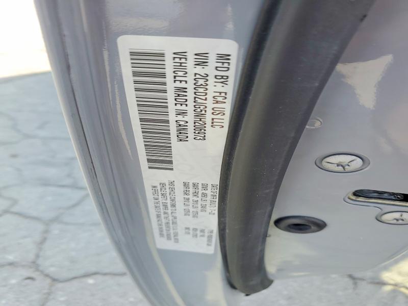2022 Dodge Challenger მანქანა იყიდება აუქციონზე, vin: 2C3CDZJG5NH206973, აუქციონის ნომერი: 60115646