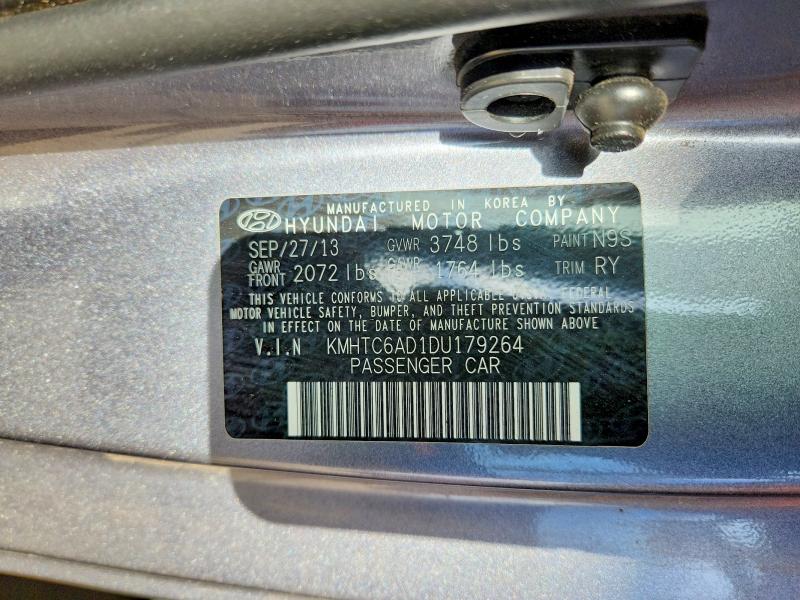 Aukcja sprzedaży 2013 Hyundai Veloster, vin: KMHTC6AD1DU179264, numer aukcji: 60397086