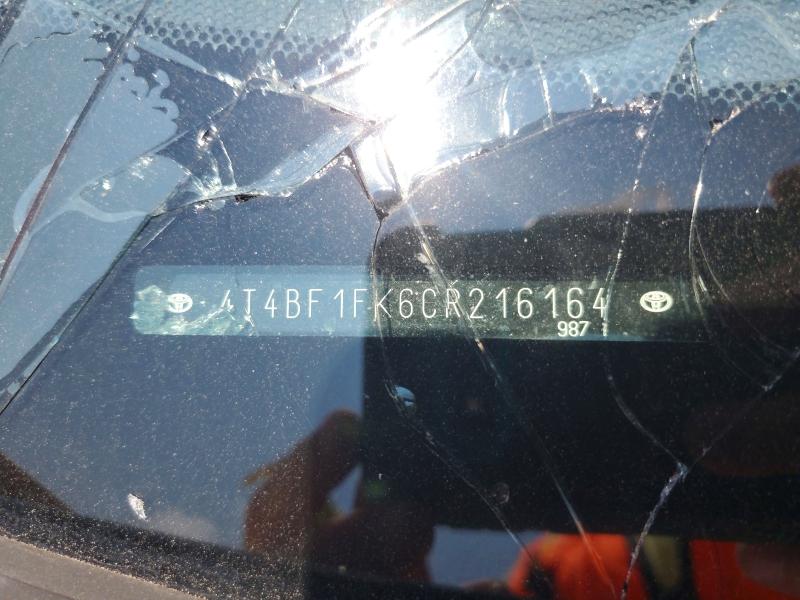 62944306 :رقم المزاد ، 4T4BF1FK6CR216164 vin ، 2012 Toyota Camry مزاد بيع
