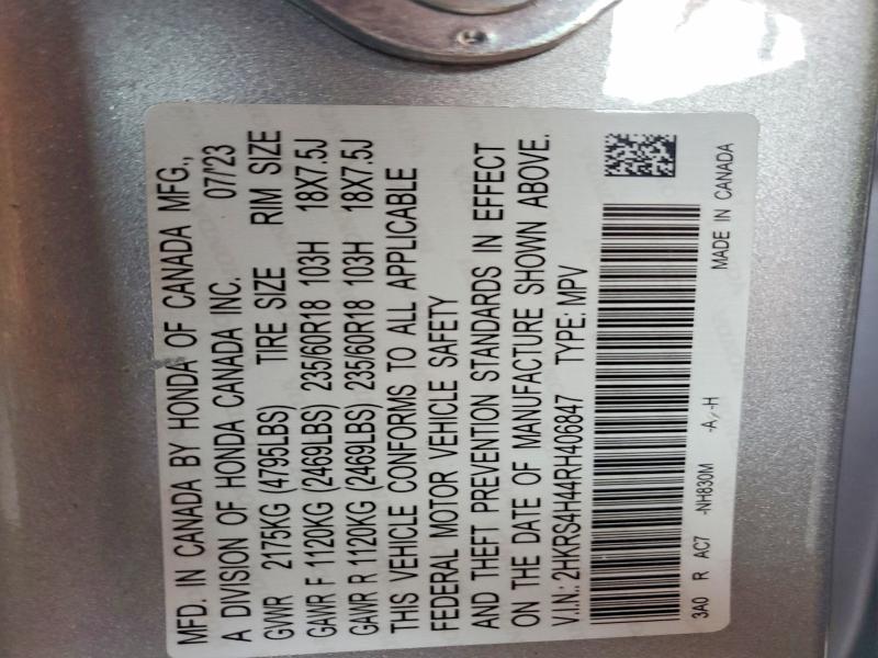 Aukcja sprzedaży 2024 Honda Cr-v, vin: 2HKRS4H44RH406847, numer aukcji: 60297116