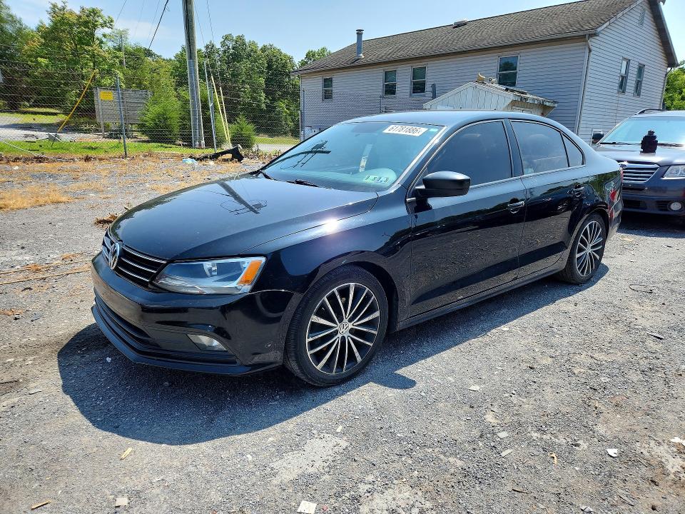 2016 Volkswagen Jetta მანქანა იყიდება აუქციონზე, vin: 3VWB17AJ7GM222416, აუქციონის ნომერი: 61781886