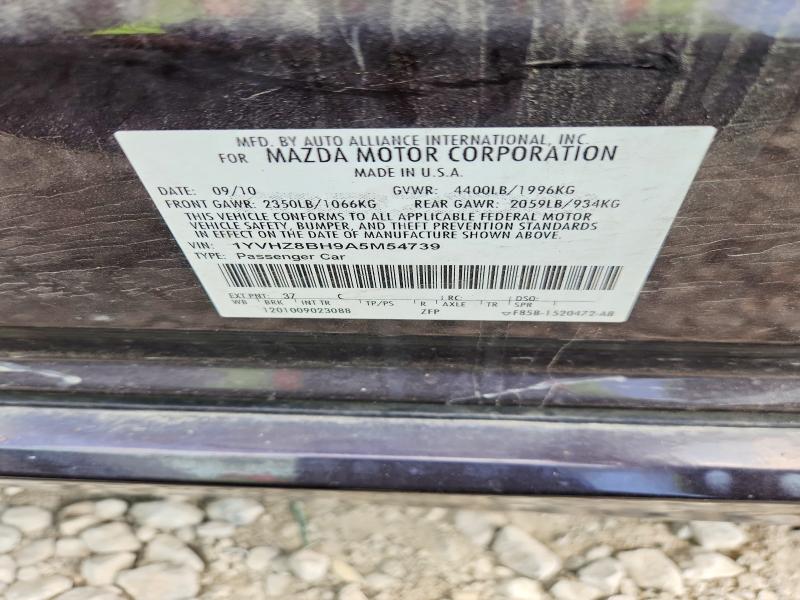 Aukcja sprzedaży 2010 Mazda 6, vin: 1YVHZ8BH9A5M54739, numer aukcji: 60278676