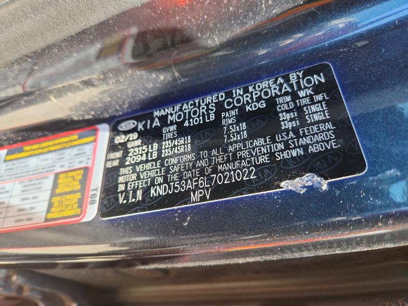 2020 Kia Soul მანქანა იყიდება აუქციონზე, vin: KNDJ53AF6L7021022, აუქციონის ნომერი: 62009876