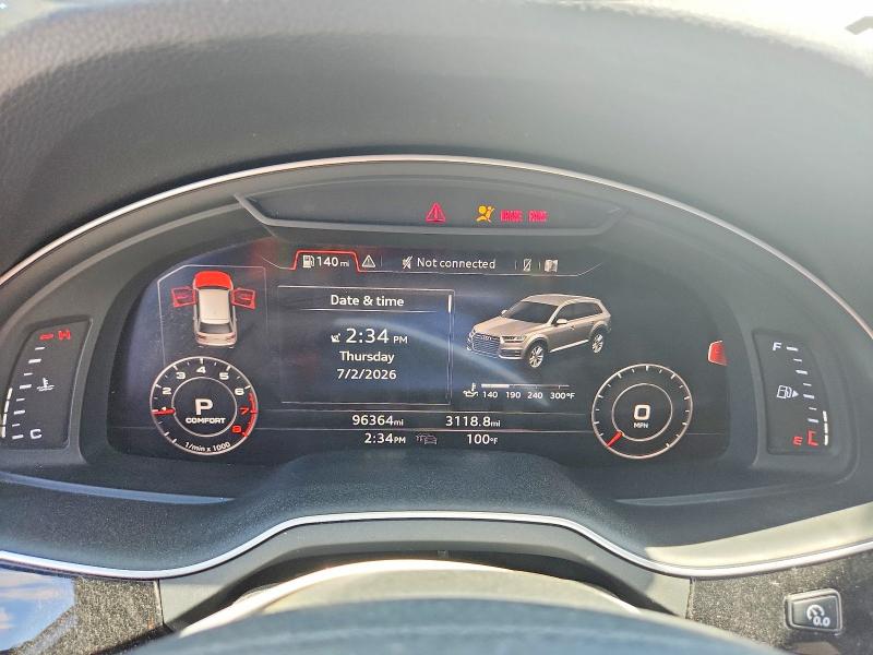Aukcja sprzedaży 2018 Audi Q7, vin: WA1LAAF70JD012996, numer aukcji: 59615856