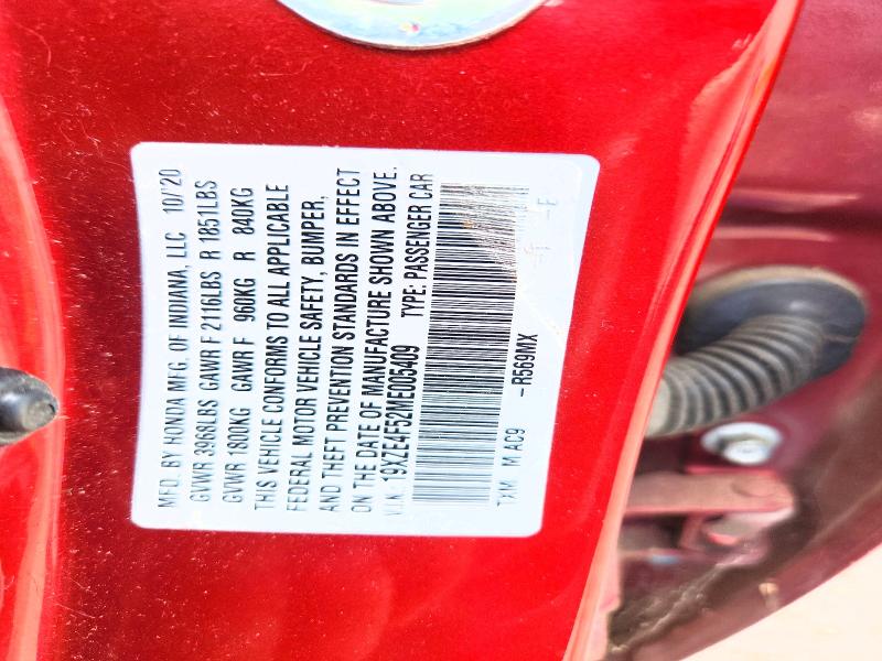 73344615 :رقم المزاد ، 19XZE4F52ME005409 vin ، 2021 Honda Insight مزاد بيع