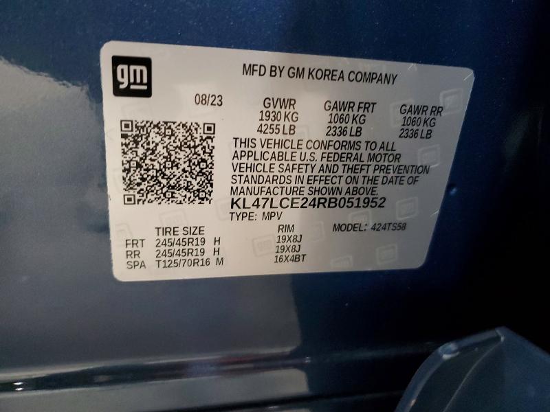 Aukcja sprzedaży 2024 Buick Envista, vin: KL47LCE24RB051952, numer aukcji: 63026236