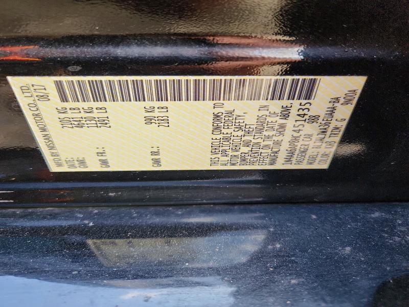 Продажа на аукционе авто 2017 Nissan Maxima, vin: 1N4AA6AP8HC451435, номер лота: 62825596