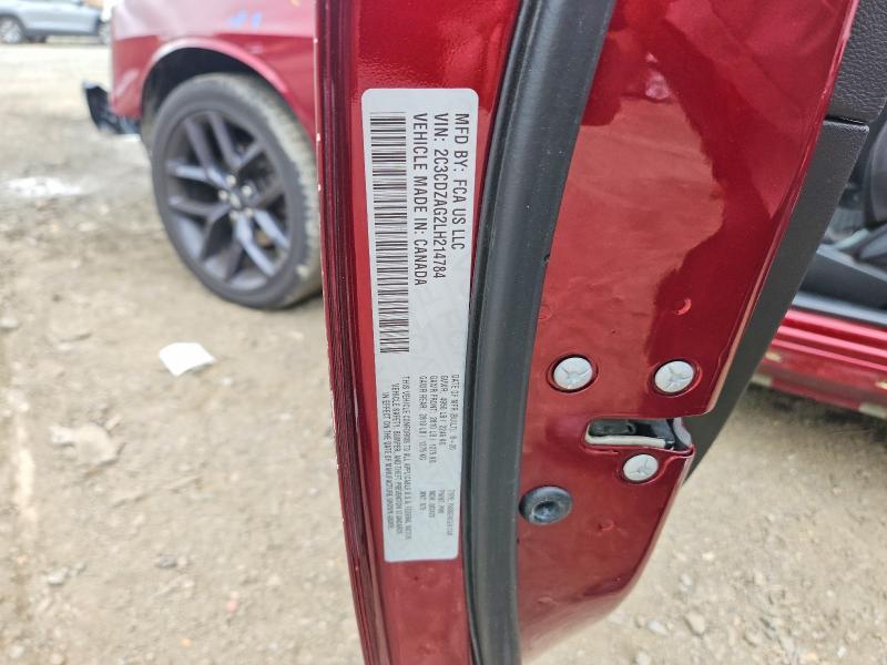 Aukcja sprzedaży 2020 Dodge Challenger, vin: 2C3CDZAG2LH214784, numer aukcji: 60447146