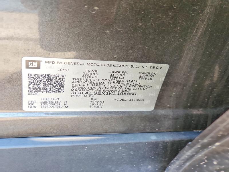 Продажа на аукционе авто 2019 Gmc Terrain, vin: 3GKALSEX1KL195856, номер лота: 63140306
