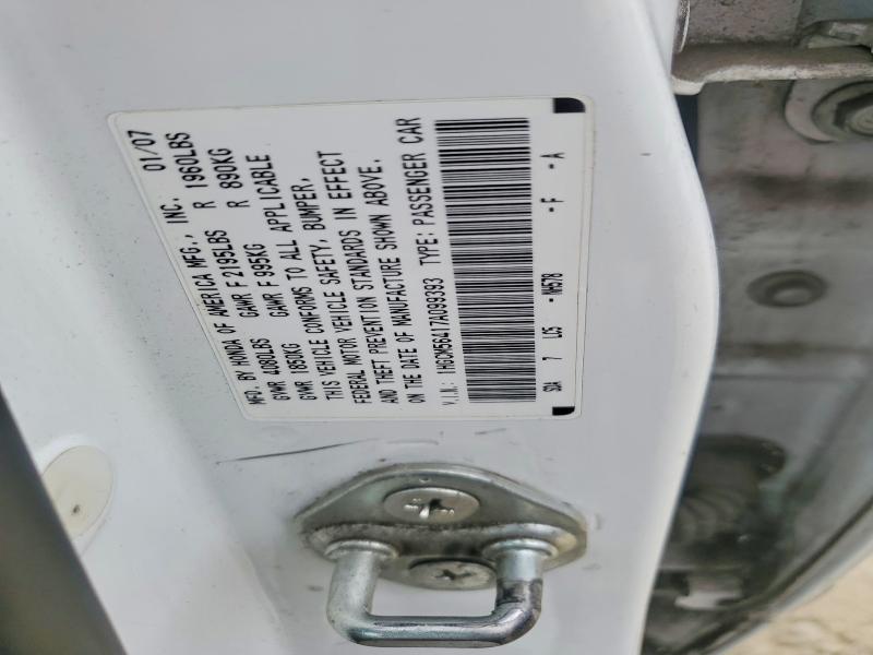 Продаж на аукціоні авто 2007 Honda Accord, vin: 1HGCM56417A099393, номер лоту: 59033786