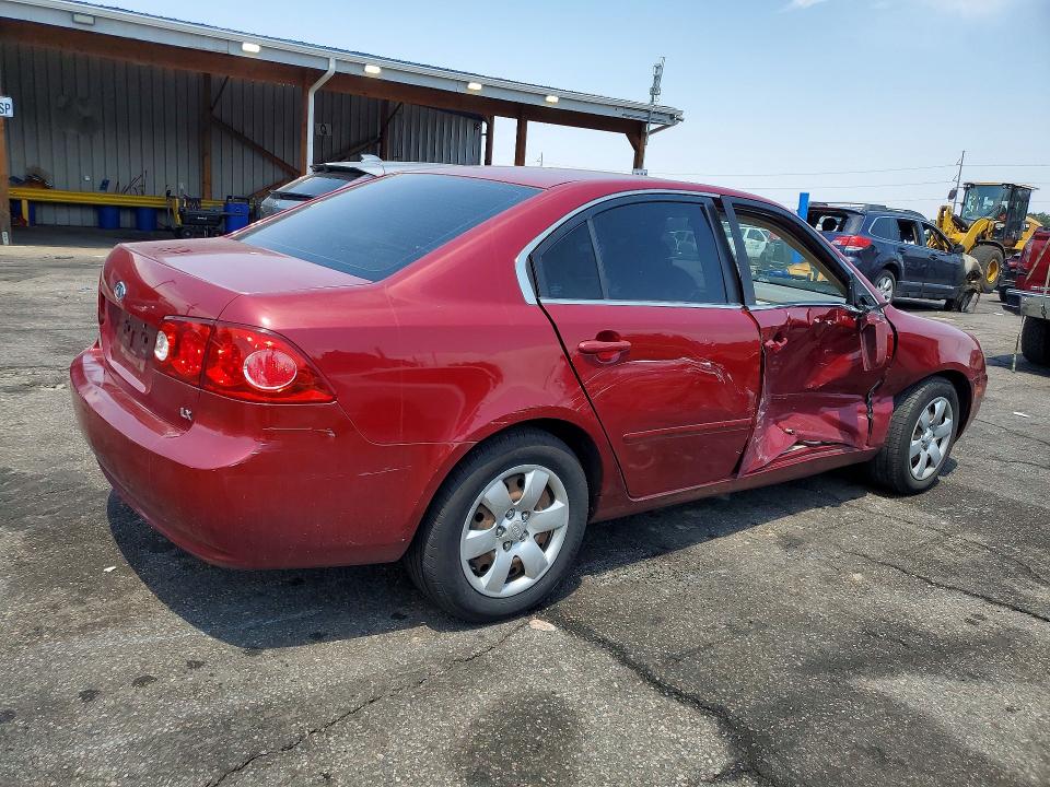 2007 Kia Optima მანქანა იყიდება აუქციონზე, vin: KNAGE123875137596, აუქციონის ნომერი: 59639356