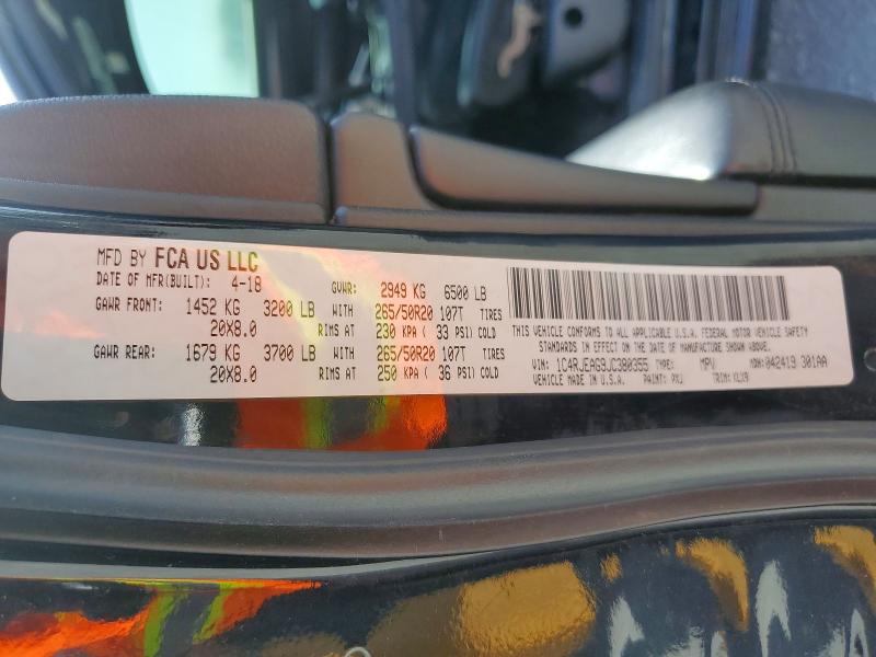 Продаж на аукціоні авто 2018 Jeep Grand Cherokee, vin: 1C4RJEAG9JC380355, номер лоту: 60195876