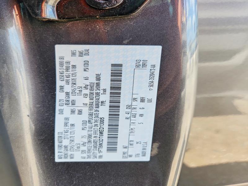 Продаж на аукціоні авто 2021 Ford F350, vin: 1FT8W3DT6MED13005, номер лоту: 59842496