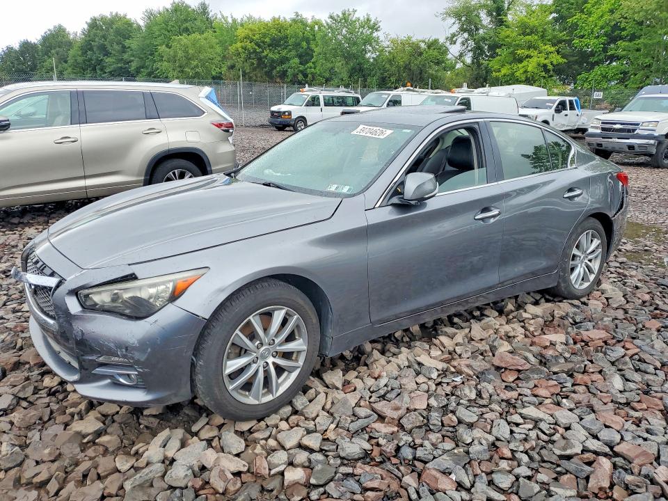 2015 Infiniti Q50 მანქანა იყიდება აუქციონზე, vin: JN1BV7ARXFM421339, აუქციონის ნომერი: 59704626