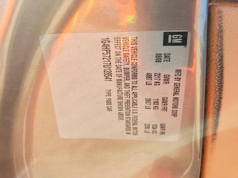 2007 Buick Lucerne მანქანა იყიდება აუქციონზე, vin: 1G4HP57217U128541, აუქციონის ნომერი: 60699746