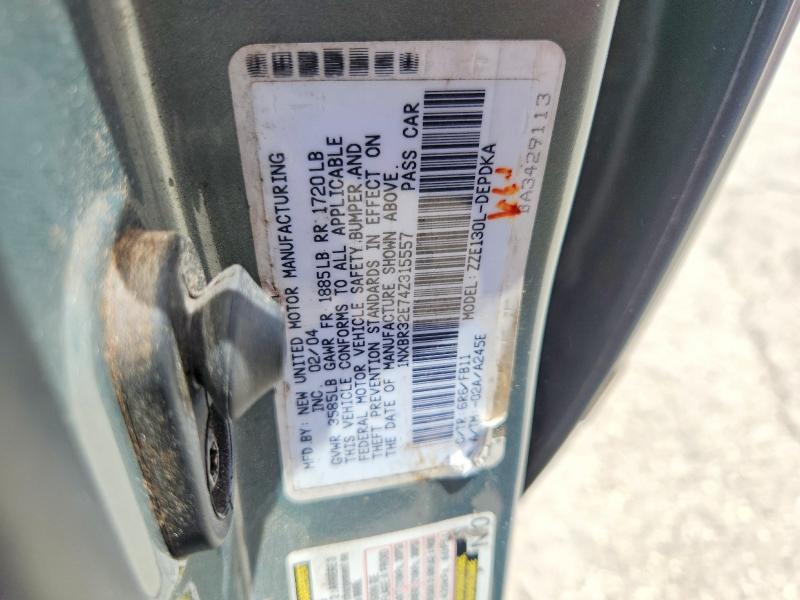2004 Toyota Corolla მანქანა იყიდება აუქციონზე, vin: 1NXBR32E74Z315557, აუქციონის ნომერი: 61741386