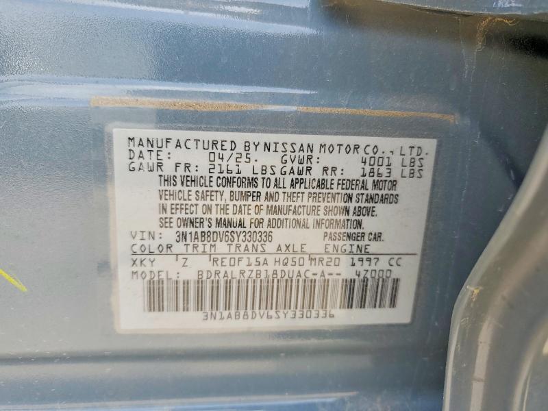 Продаж на аукціоні авто 2025 Nissan Sentra, vin: 3N1AB8DV6SY330336, номер лоту: 59872386