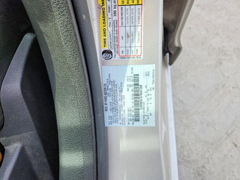 60089286 :رقم المزاد ، 3LNHM26TX7R647368 vin ، 2007 Lincoln Mkz مزاد بيع