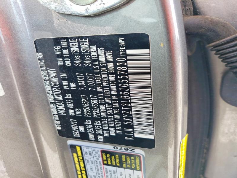 Продажа на аукционе авто 2018 Hyundai Santa Fe Sport, vin: 5XYZT3LB6JG557830, номер лота: 61905036