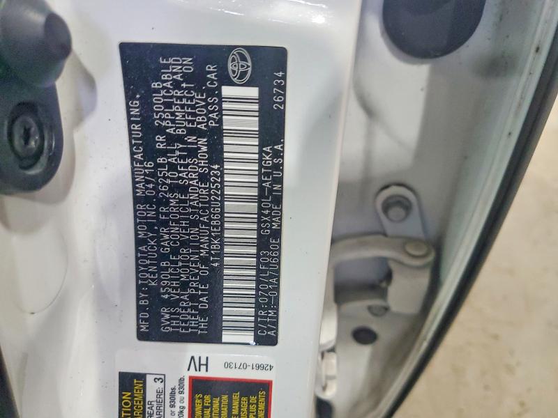 Продажа на аукционе авто 2016 Toyota Avalon, vin: 4T1BK1EB6GU225234, номер лота: 62212306