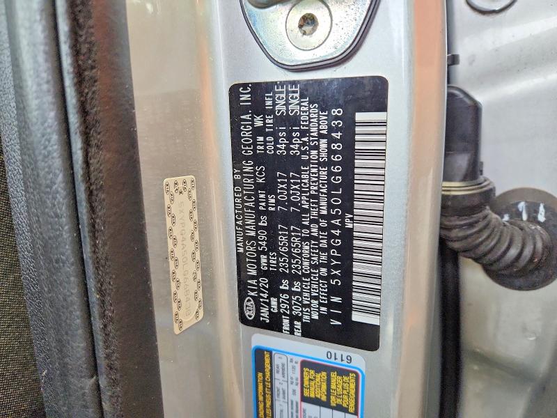 Продажа на аукционе авто 2020 Kia Sorento, vin: 5XYPG4A50LG668438, номер лота: 60424046