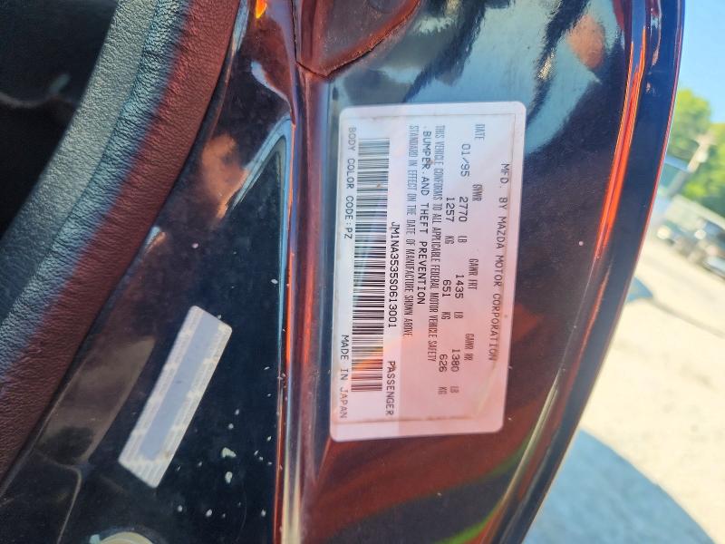 1995 Mazda Mx-5 Miata მანქანა იყიდება აუქციონზე, vin: JM1NA3535S0613001, აუქციონის ნომერი: 61085116