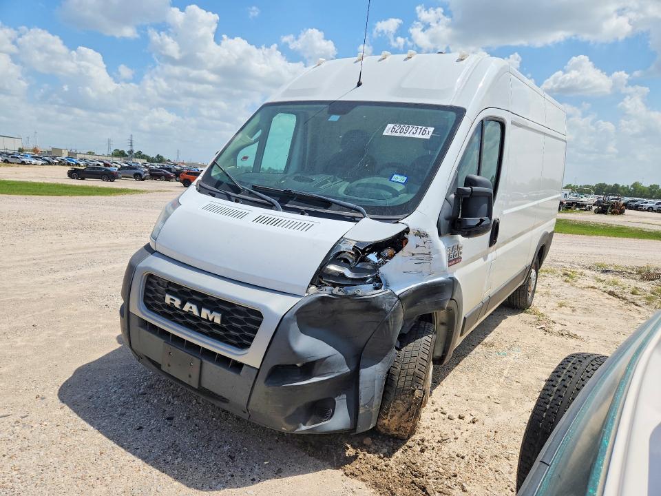62697316 :رقم المزاد ، 3C6TRVBG1KE533082 vin ، 2019 Ram Promaster 1500 مزاد بيع