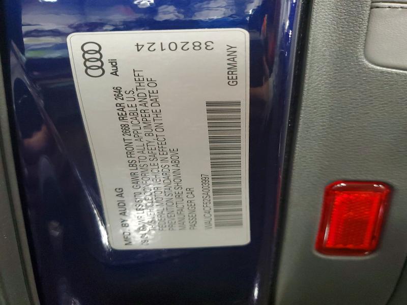 Продаж на аукціоні авто 2025 Audi S5, vin: WAUC4CF52SA003997, номер лоту: 59873476