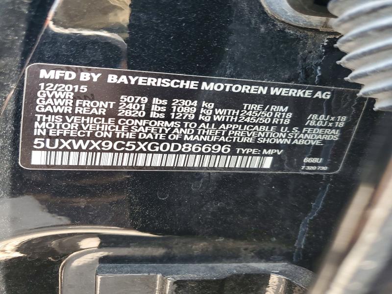 Продажа на аукционе авто 2016 Bmw X3, vin: 5UXWX9C5XG0D86696, номер лота: 60406826