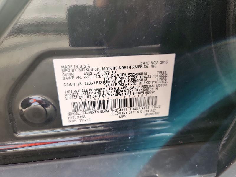 Продажа на аукционе авто 2015 Mitsubishi Outlander Sport, vin: 4A4AP3AUXFE060942, номер лота: 60878596