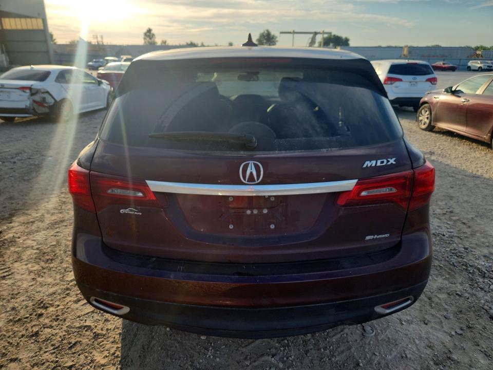 59594536 :رقم المزاد ، 5FRYD4H49EB046682 vin ، 2014 Acura Mdx مزاد بيع
