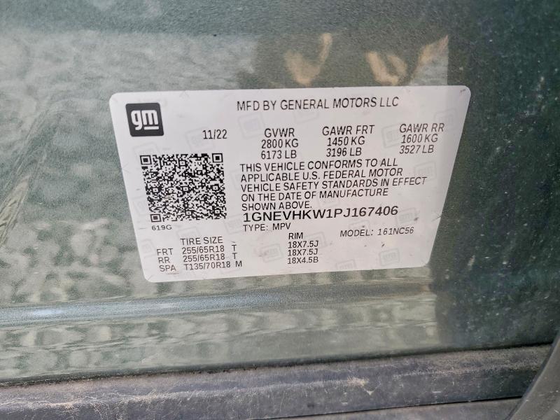 Продажа на аукционе авто 2023 Chevrolet Traverse, vin: 1GNEVHKW1PJ167406, номер лота: 59901306