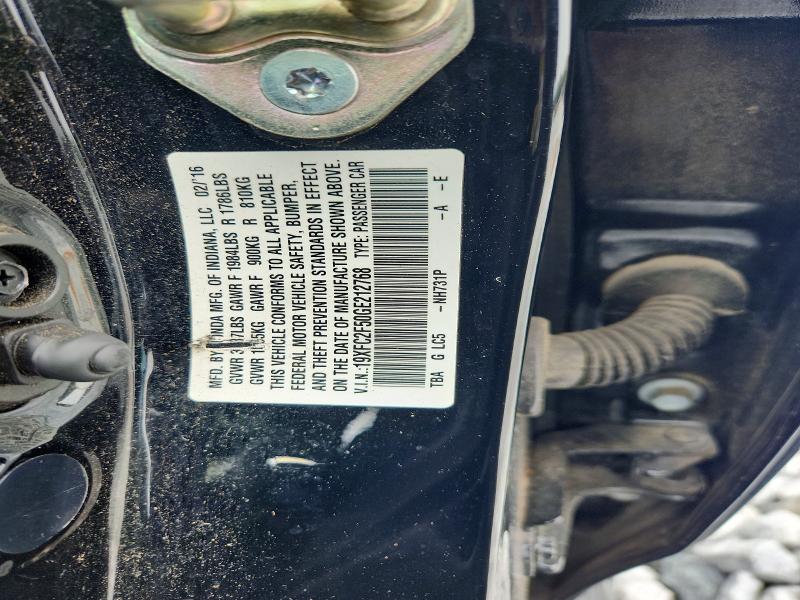 Aukcja sprzedaży 2016 Honda Civic, vin: 19XFC2F50GE212768, numer aukcji: 63097826
