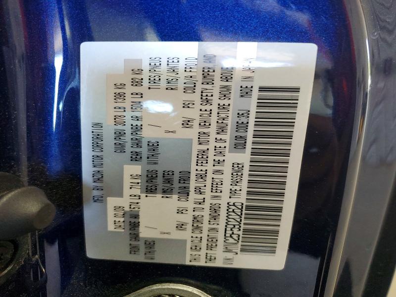 Aukcja sprzedaży 2009 Mazda Mx-5 Miata, vin: JM1NC25F590202626, numer aukcji: 61592426