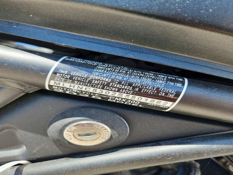 Aukcja sprzedaży 2025 Honda Cmx300, vin: MLHNC5302S5801862, numer aukcji: 60428176