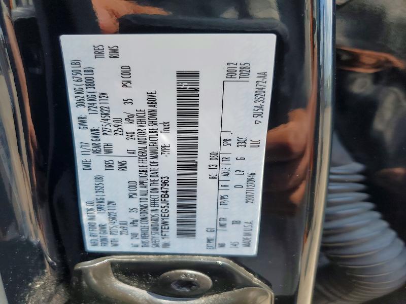 Aukcja sprzedaży 2018 Ford F150, vin: 1FTEW1EG5JFB47963, numer aukcji: 60806686
